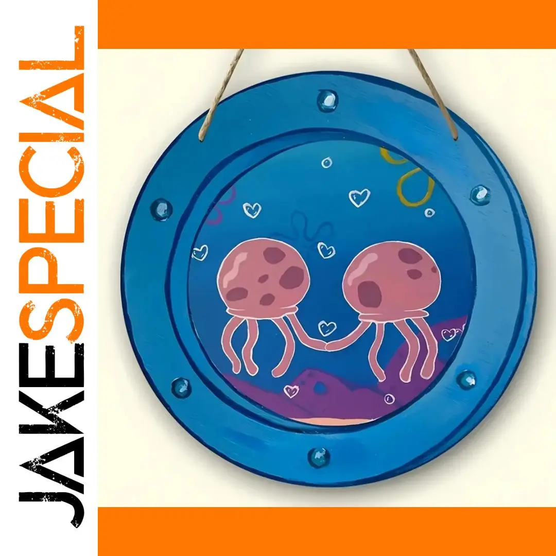 Sea Urchin Faux Wood Ornament, 8x8 Inches 1 Sea Urchin Faux Wood Ornament, 8x8 Inches