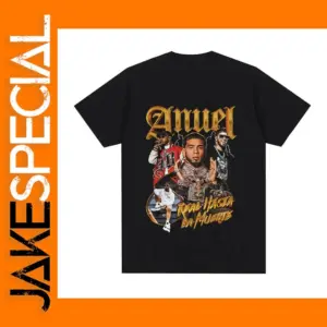 Anuel AA Retro Graphic Cotton T-Shirt