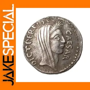 Ancient Roman Julius Caesar AR Coin Replica