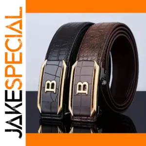Genuine Leather Unisex Business Belt