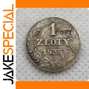 1835 Poland 1 ZLOTY Replica Coin Collectible