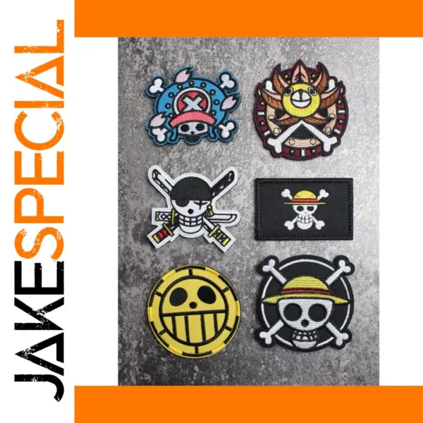 Lvfei Pirate Embroidered Hooks and Loop Badges