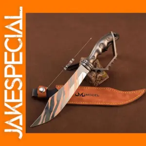 22cm Metal Tiger Tooth Model Knife