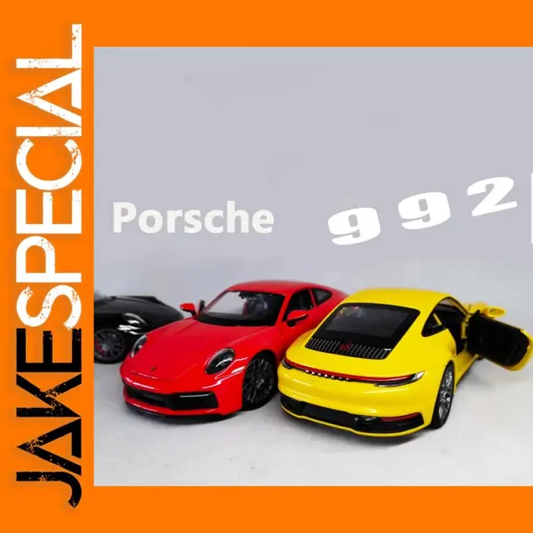 WELLY Diecast Alloy Porsche 911 992 Model 1/24
