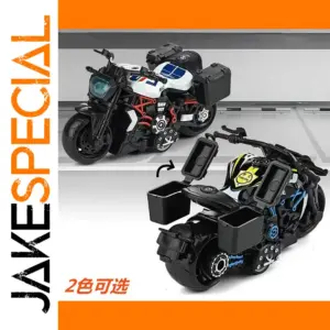 36 Alloy Devil Motorcycle Police Car Model