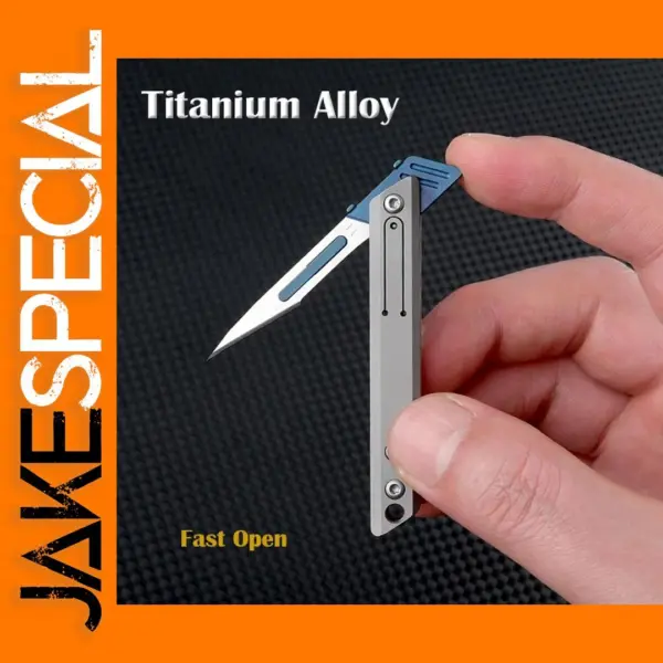 Titanium Alloy Folding Knife with 10 Blades