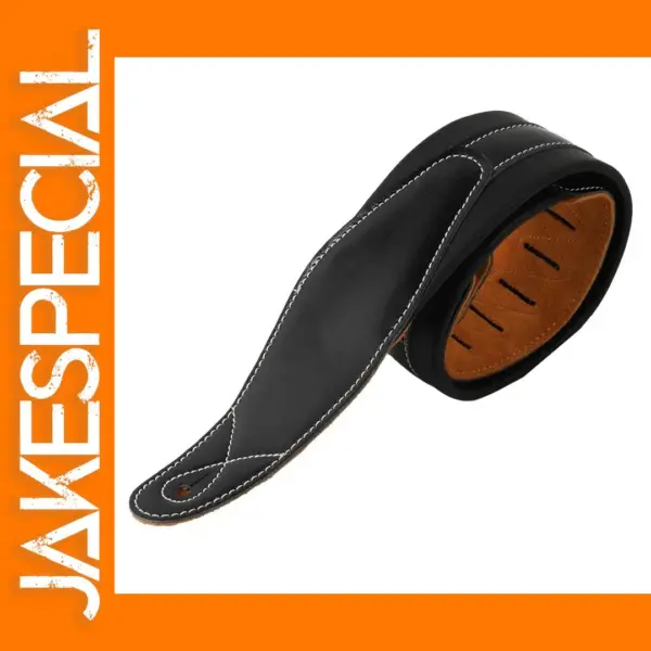 Genuine Leather Padded Guitar Strap for Comfort