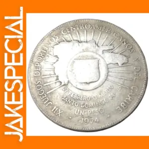 1974 Dominican Republic 1 Peso Coin Replica