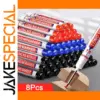 8Pcs Deep Hole Marking Pens for Metal and Wood