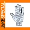 Palmistry Astrology Brooch with Saturn and Apollo