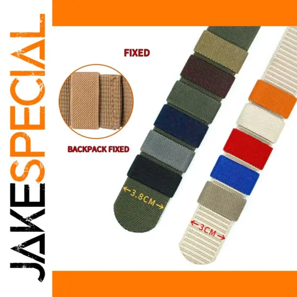 Multicolor Elastic Trouser Belt Set