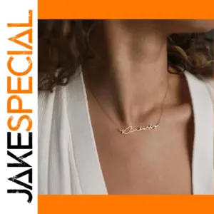 Personalized Gold Stainless Steel Name Necklace