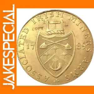 Irish Miners Half Penny Replica Coin
