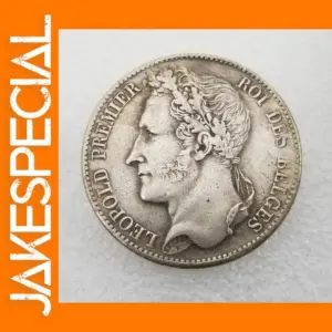 Belgium 1832 Silver Coin Replica Decoration