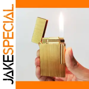 Luxury Brass Gas Lighter with Ping Sound Model #106