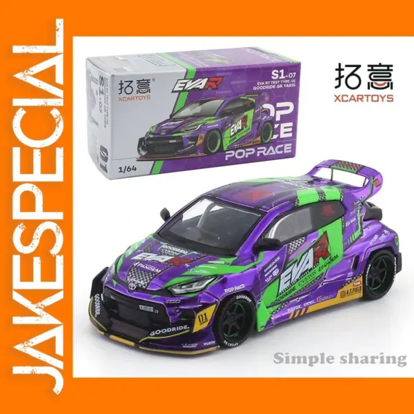 1/64 Scale Diecast Racing Yaris Model Car