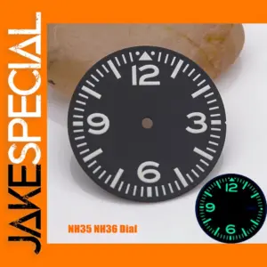 28.5mm Green Luminous Watch Dial for NH35 NH36