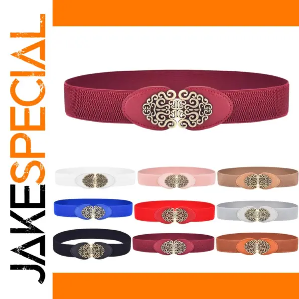 Women's Retro Stretch Wide Waist Belt