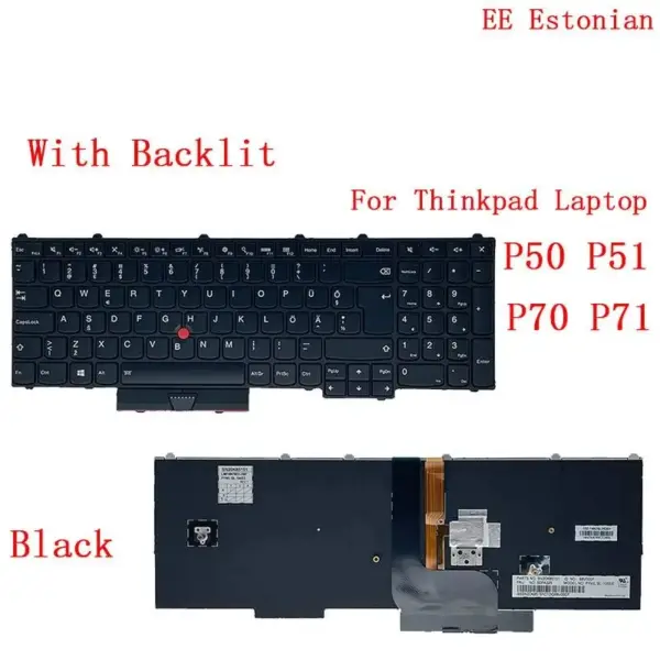 Backlit Keyboard for Lenovo Thinkpad P50 P51 P70 P71 - Image 11