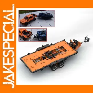 MOC Building Blocks Ford F-150 Raptor Trailer