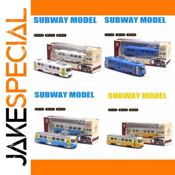 Diecast Alloy Light Rail Tram Model Collectible