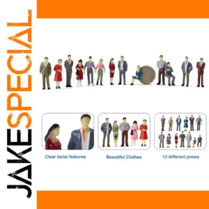 50pcs O Scale Painted People Model Figures