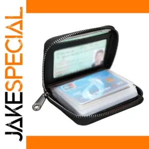 Genuine Leather RFID Card Holder Wallet