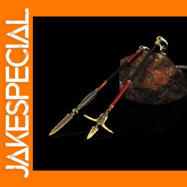 Mini Metal Zhizi Sword Keychain 9cm Model