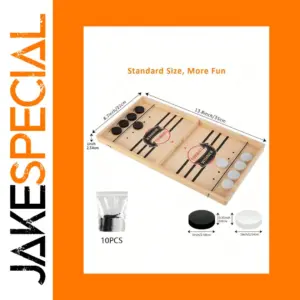 Wooden Slingshot Ice Hockey Table Game