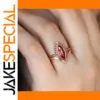 Rose Gold Fashion Zircon Ring for Women