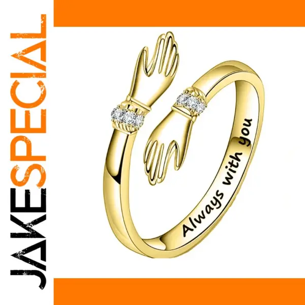 Adjustable Love Hug Rings for Women