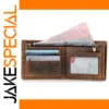 Genuine Leather Short Wallet for Men