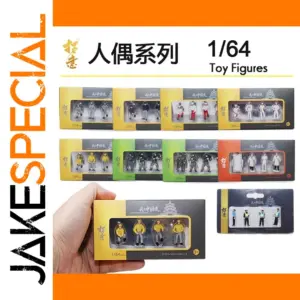 1:64 Diecast Character Doll Set - Racing Theme