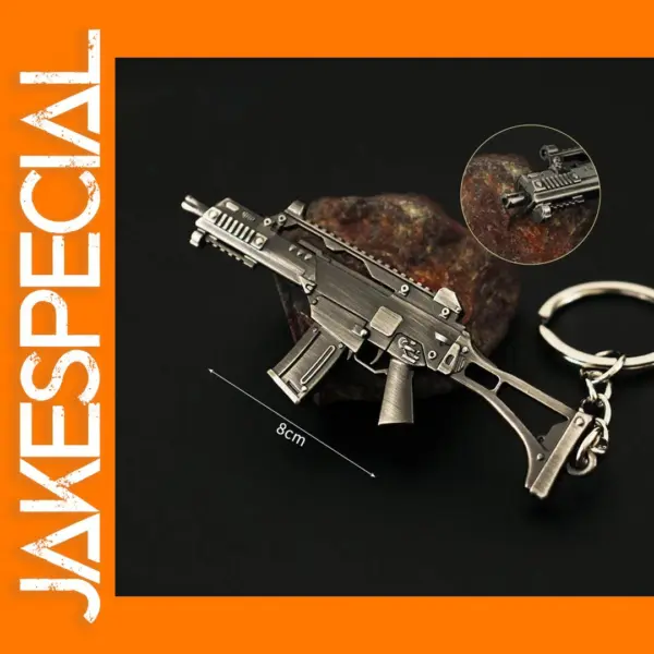 Mini G36C Gun Keychain 8cm Metal Model