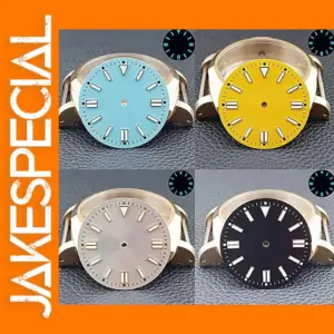 31MM Blue-green Luminous Watch Dial NH35/NH36