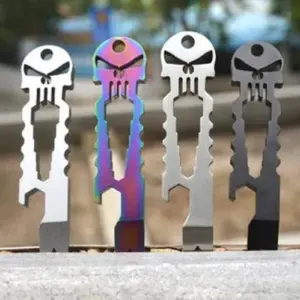 Stainless Steel Multi-Function Crowbar Keychain
