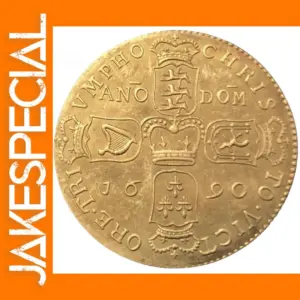 Brass Replica Coin of 1690 Ireland Crown