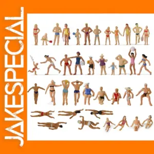 40pcs HO Scale Swimming Figures Set