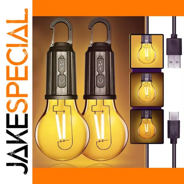 Portable USB Rechargeable LED Camping Bulb