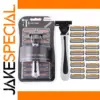 Three-Layer Reusable Razor with 18 Heads