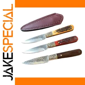 Damascus Steel Outdoor Camping Fixed Blade Knife