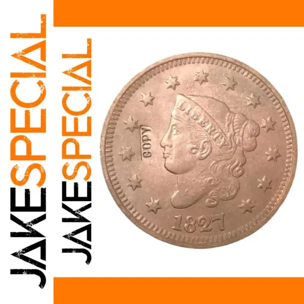 1827 Coronet Head Replica Large Cent Coin