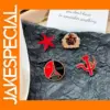 Soviet Style Enamel Star Brooch Pin