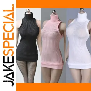 1/6 Female Sleeveless Sweater for Action Figures