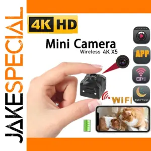 4K X5 Mini Wireless Security Camera WiFi Home Monitor