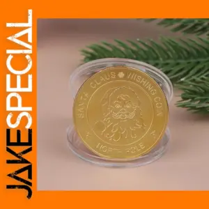 Santa Claus Wishing Coin Replica Decorative Gift