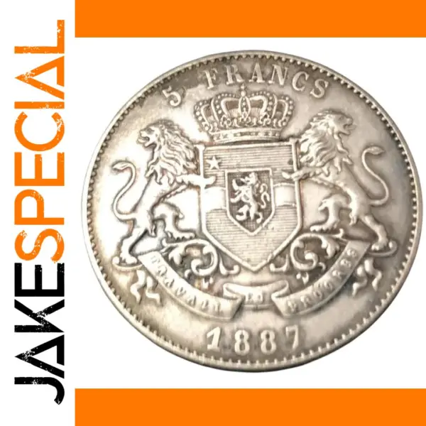 Congo Free State 1887 5 Francs Replica Coin