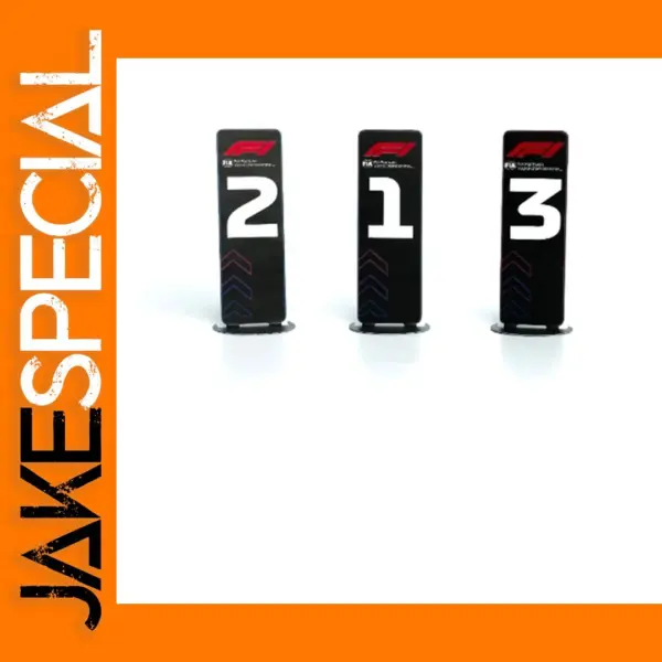 1:43 Scale F1 Model Parking Plate Decor