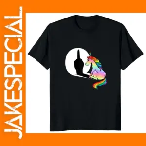 Unicorn Middle Finger T-Shirt for Women