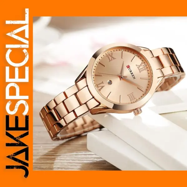 Women’s CURREN Gold Stainless Steel Bracelet Watch
